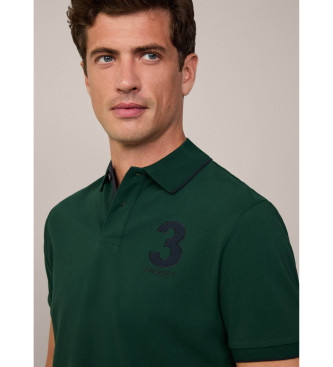 Hackett London Heritage Number grn poloshirt