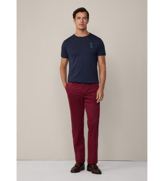 Hackett London T-shirt Heritage Number azul-marinho