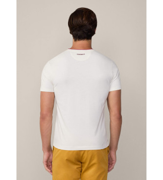 Hackett London T-shirt Heritage Number blanc