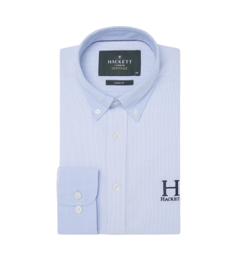 Hackett London Heritage Oxford Stripe Overhemd blauw