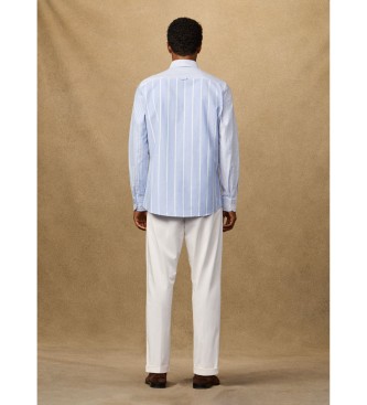 Hackett London Camicia Oxford patchwork Heritage blu