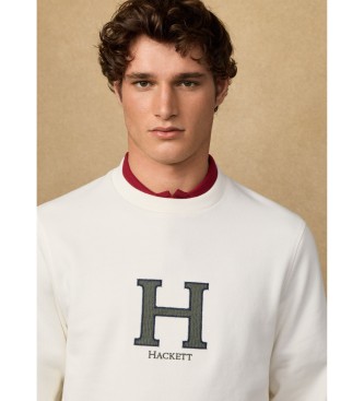 Hackett London Jersey Peaks Bianco