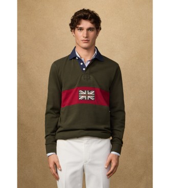 Hackett London Polo rugby peaks fit cl�sico verde