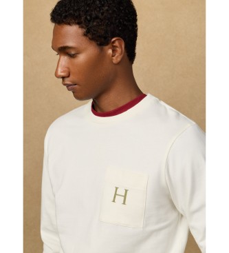 Hackett London Klasyczny t-shirt Peaks fit biały