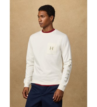 Hackett London Klasyczny t-shirt Peaks fit biały