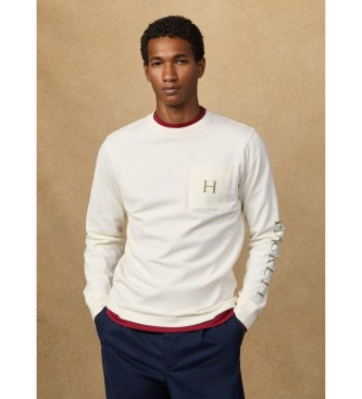 Hackett London Klasyczny t-shirt Peaks fit biały