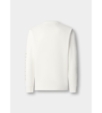 Hackett London Klasyczny t-shirt Peaks fit biały