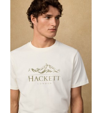 Hackett London Klasyczny t-shirt Peaks fit biały