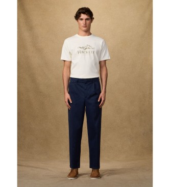 Hackett London Klasyczny t-shirt Peaks fit biały