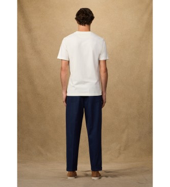 Hackett London Klasyczny t-shirt Peaks fit biały