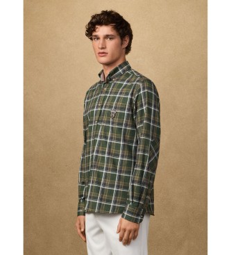 Hackett London Camisa xadrez verde cl�ssica Heritage Fit