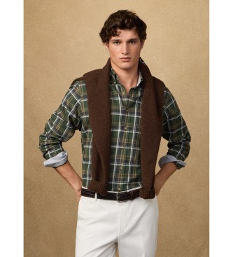 Hackett London Camisa xadrez verde cl�ssica Heritage Fit