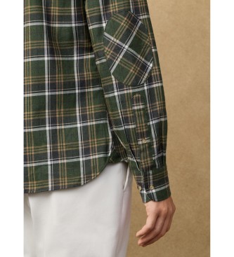 Hackett London Camisa xadrez verde cl�ssica Heritage Fit