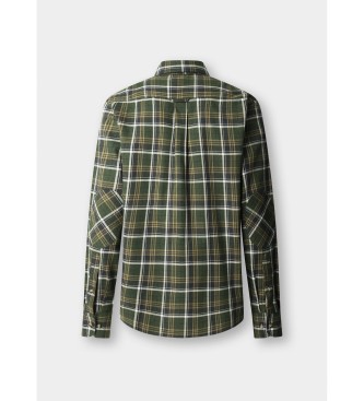 Hackett London Camisa xadrez verde cl�ssica Heritage Fit