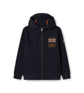 Hackett London Sweatshirt Heritage Rally azul-marinho