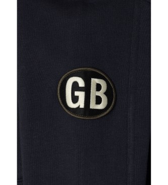 Hackett London Sweatshirt Heritage Rally azul-marinho