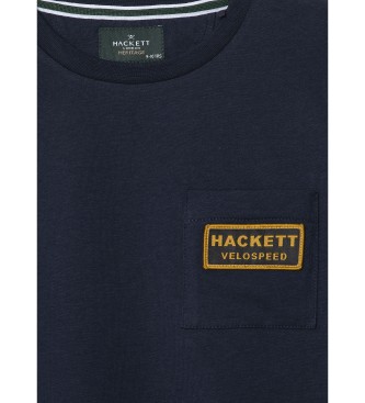 Hackett London T-shirt Rally Pocket navy