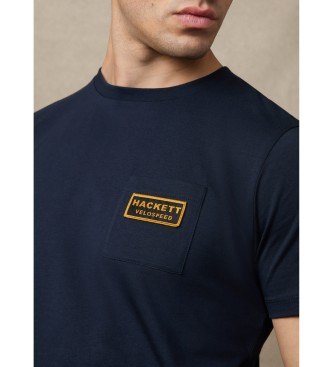 Hackett London Heritage Rally Pocket T-shirt marinbl