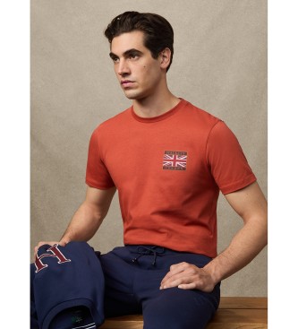 Hackett London Camiseta Heritage Rally UJK naranja 
