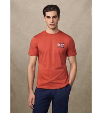 Hackett London Camiseta Heritage Rally UJK naranja 