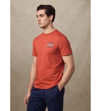 Hackett London Camiseta Heritage Rally UJK naranja 