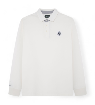 Hackett London Polo Heritage Small Logo blanc