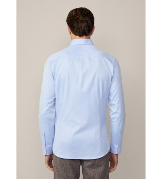 Hackett London Visgraat blauw overhemd