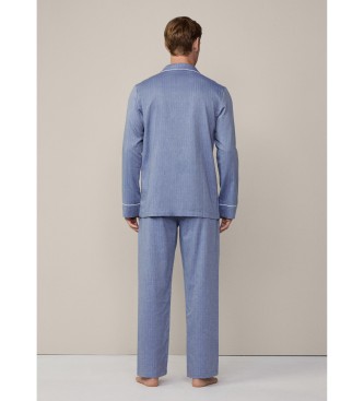 Hackett London Herringbone pyjamas blue