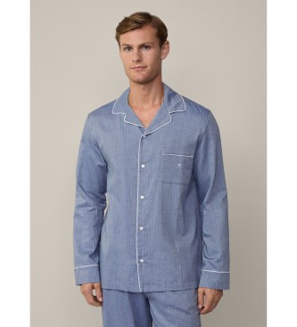 Hackett London Herringbone pyjamas blue