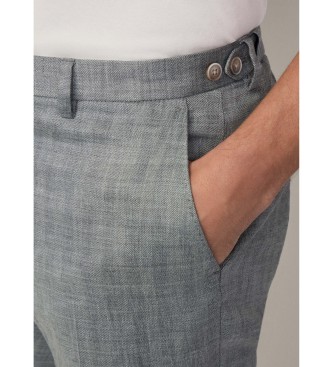 Hackett London Fischgrtenhose grau