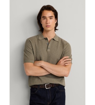 Hackett London Polo Honeycomb SS zelena