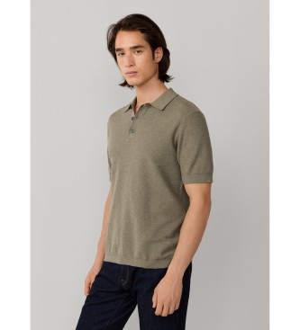Hackett London Polo Honeycomb SS zelena