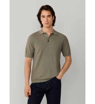 Hackett London Polo Honeycomb SS zelena
