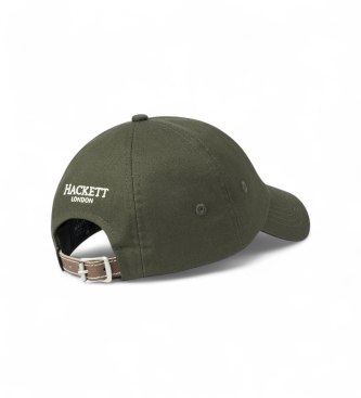 Hackett London Czapka Peaks Twill Cap zielona