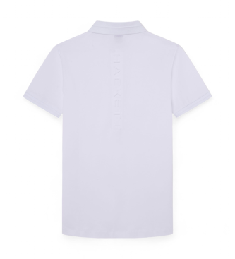 Hackett London Polo Hs rygglogotyp vit