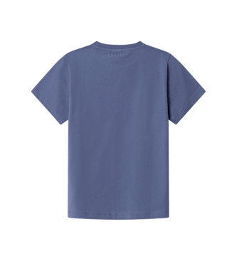 Hackett London T-shirt Blocker bleu
