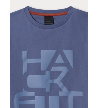 Hackett London T-shirt Blocker bleu