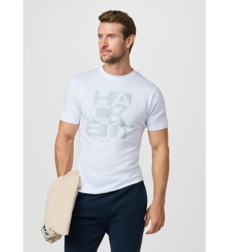 Hackett London T-shirt met blokgrafiek en klassiek logo wit
