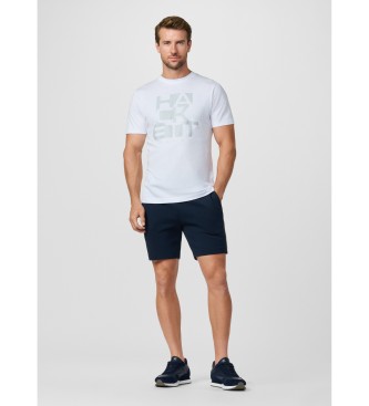 Hackett London T-shirt met blokgrafiek en klassiek logo wit
