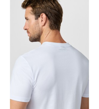 Hackett London T-shirt met blokgrafiek en klassiek logo wit