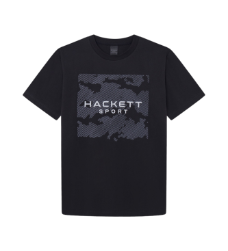 Hackett London T-shirtHs Camo Grafik schwarz