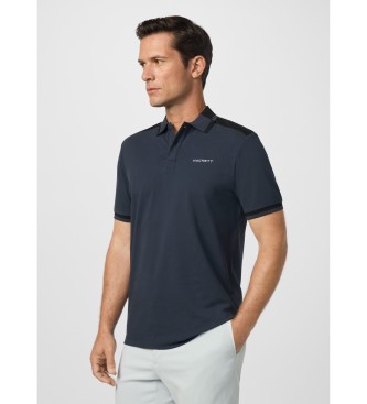 Hackett London HS City Block blue polo shirt