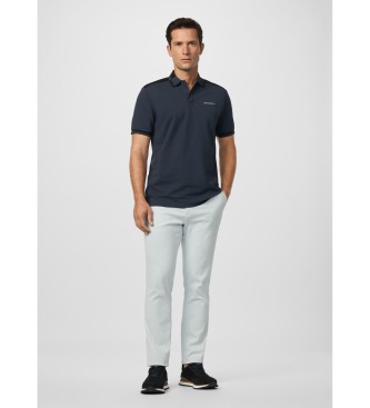 Hackett London HS City Block blue polo shirt