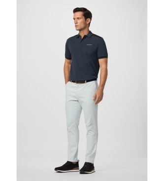Hackett London HS City Block blue polo shirt