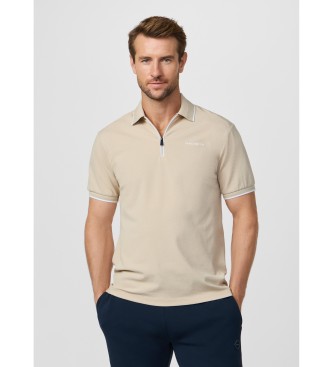 Hackett London Polo city cremallera fit cl�sico beige