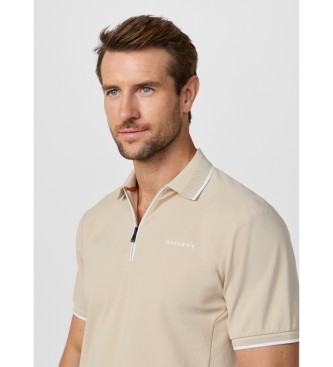 Hackett London Polo city cremallera fit cl�sico beige