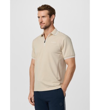 Hackett London Polo city cremallera fit cl�sico beige