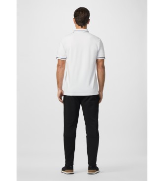 Hackett London HS City Tip white polo shirt