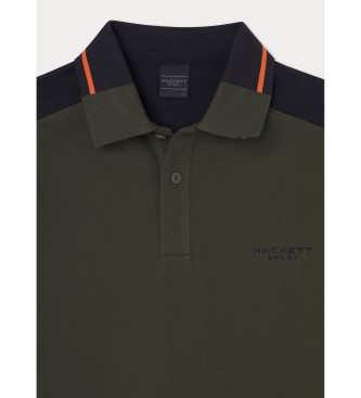 Hackett London Hs Colour Block grnes Poloshirt