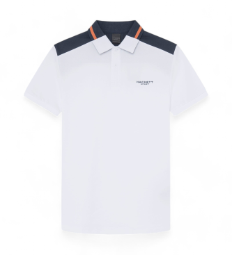 Hackett London Polo Hs Colour Block hvid